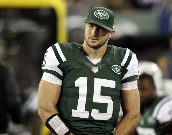 Tim Tebow apparently sees the writing on the wall as his time with the New York Jets could be nearing an end. (William Perlman/The Star-Ledger)